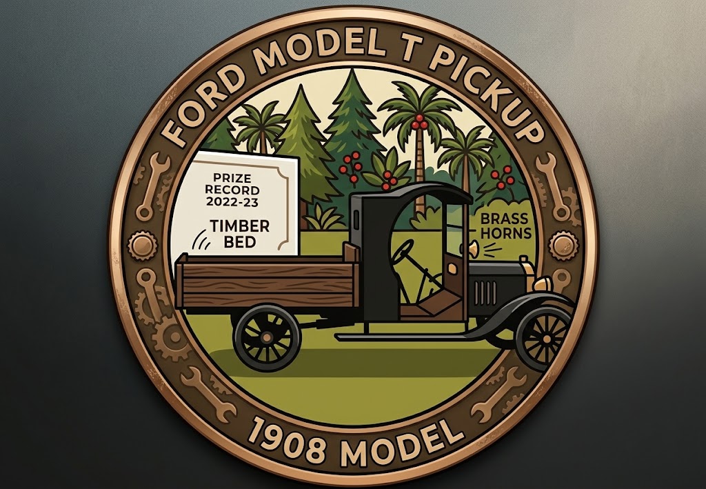 Ford T Pickup Model 1908 fifth place badge