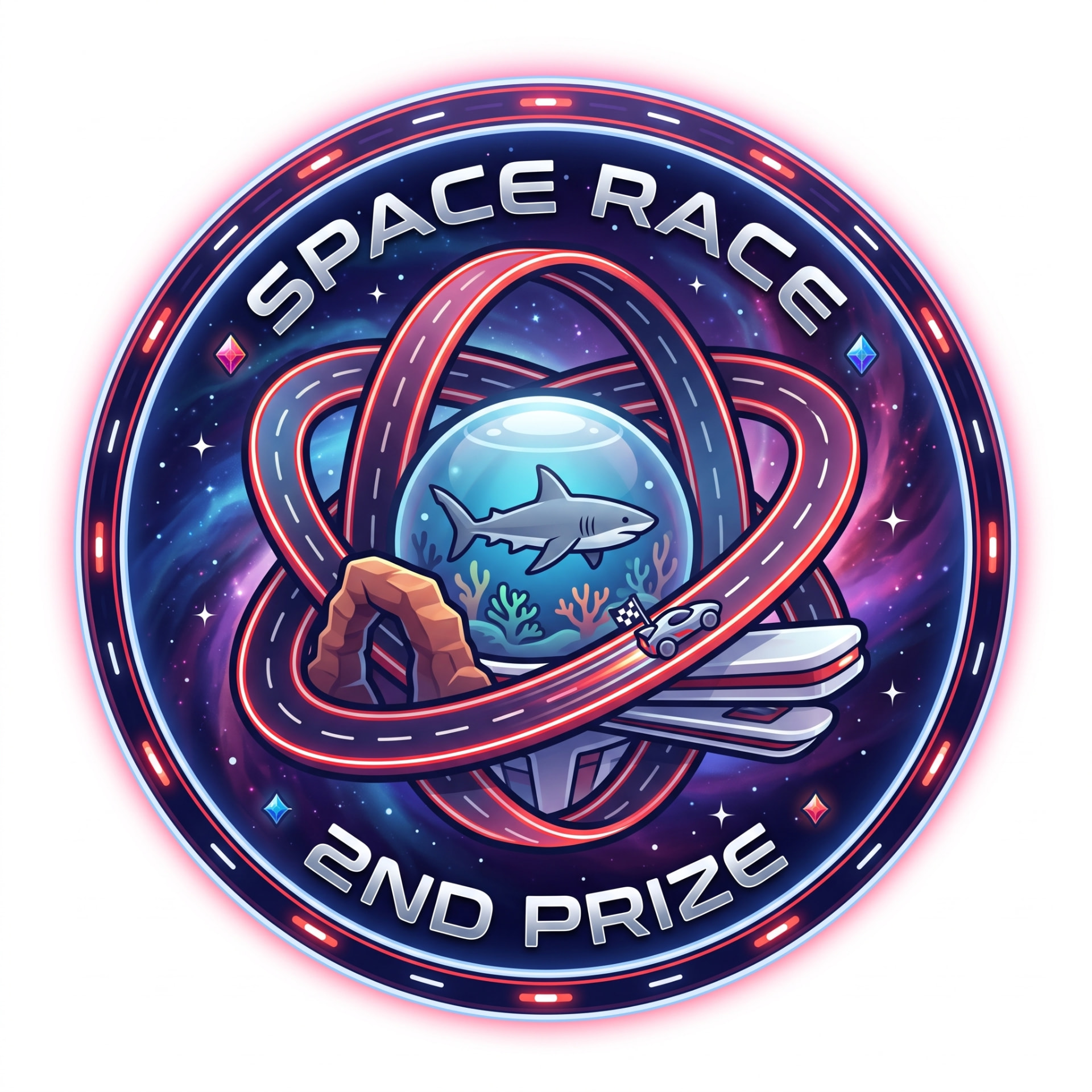 Space Race second prize badge